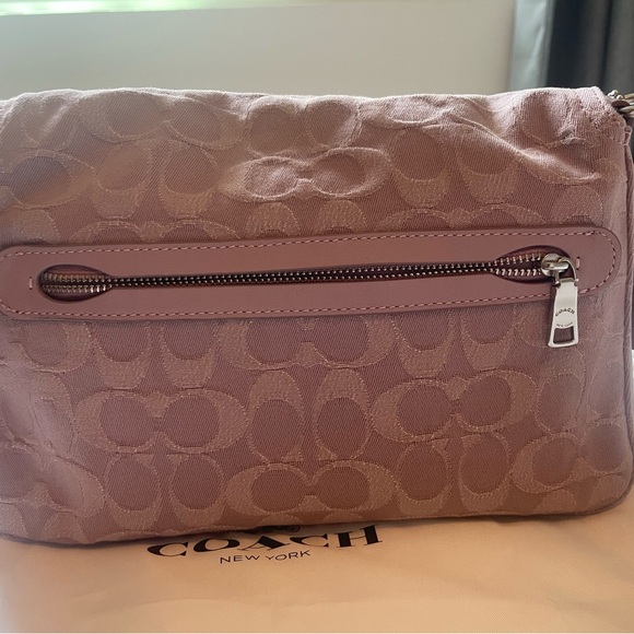 Coach Soft Tabby in Pale Purple/Pink Denim Bag - Picture 11 of 13